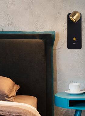 中新款山酒店壁民客宿创意房走廊灯卧室个性床头LED阅97579读灯