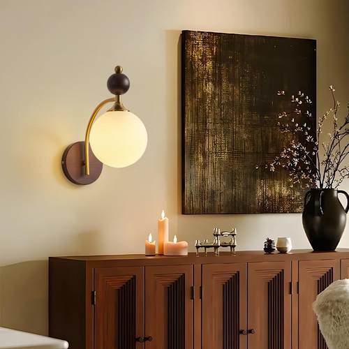 法式壁灯床头小古吊灯玄关南过道吸灯复古中顶美式洋风92313壁灯