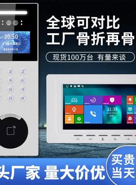 视楼宇对讲门禁门系统39294可小区元大智能高清人脸识别视频室单