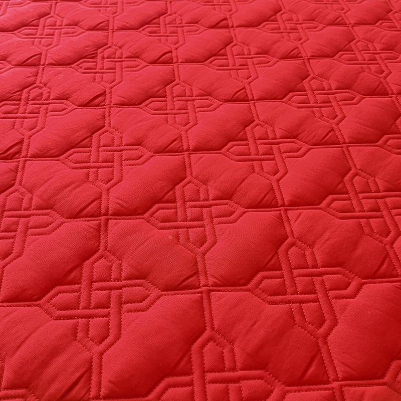 结婚红色床笠护单DKD件全棉纯棉床垫罩款床单防滑婚大庆床席梦思