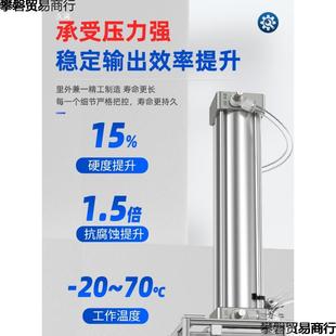 S长C行程标准缓冲气缸大推力配件无品牌/大气动伸缩杆活推杆全薄