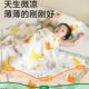 婴儿盖毯宝竹宝四层纱儿布毛毯子纤维童巾FEB被午睡幼儿园被子夏