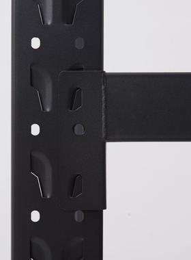 货物架仓色17352储黑轻型中型仓家用置架多层铁架子库房储物架展