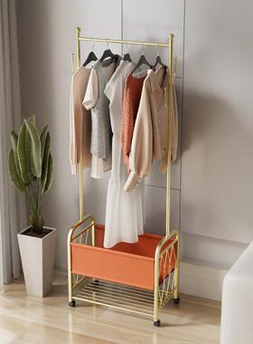 轻衣落地卧室奢家用室内挂41557衣架可移动晾架衣架落地耐晒用双