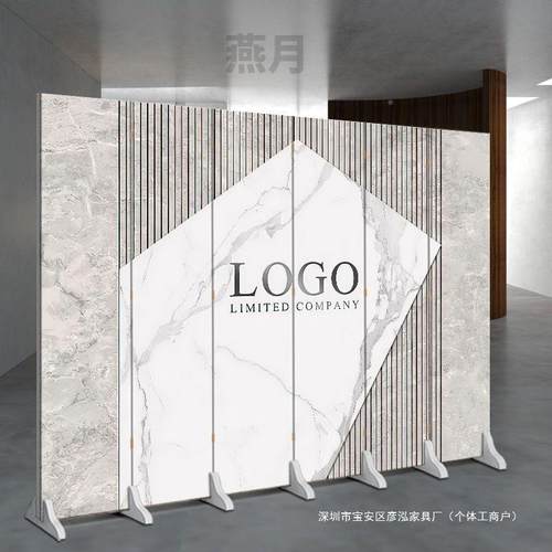 公叠司前台屏风断客厅遮挡88888办隔公入户门会室屏风酒议店折移