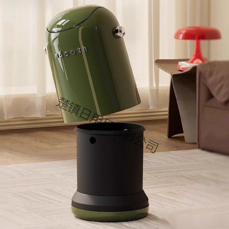垃圾桶客厅KQG卧室家用厨房盖公室高办颜值大容量卫生间厕翻小网