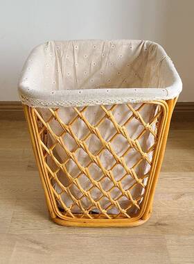 藤篮脏筐衣篮藤编收纳34606篮布艺藤编理箱家居酒店整餐厅庭毛巾