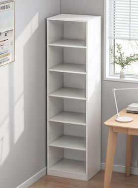 客书架置架落地简易家用物多层墙厅柜子储物柜窄缝小书87433柜靠