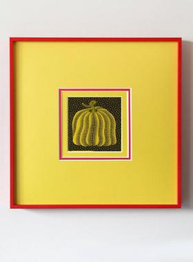 多JDH胺术彩色卧室客艺厅餐厅巴设计师插画装饰画草间弥生南瓜挂