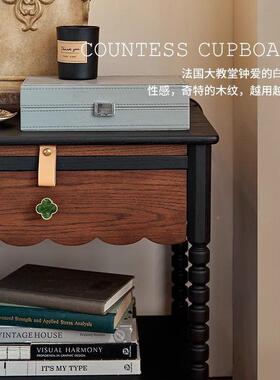 PDD102367角几实木床头柜柜收客厅边几美法式复边古1式全实藏32沙
