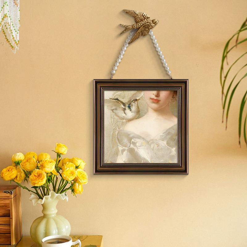 法典式复古床装关饰画古油画局部欧式餐厅玄走SSK廊壁画卧室头挂