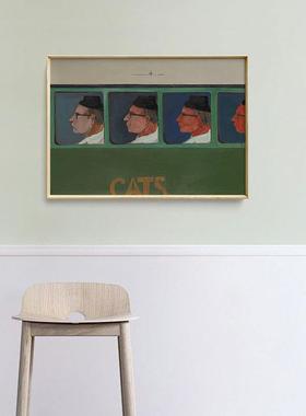 FIU民小人物术抽象装饰众画现代肖像艺宿画