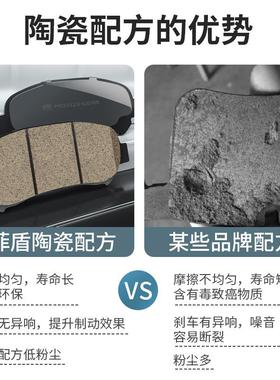 盾15545北汽昌河M70刹车片陶瓷Q25Q3汽5福瑞达M菲5北京车0前后轮