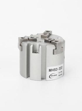 三气LDD爪卡盘手指气缸SMHS3M型二爪三爪四爪动C卡盘手指气缸MHS2