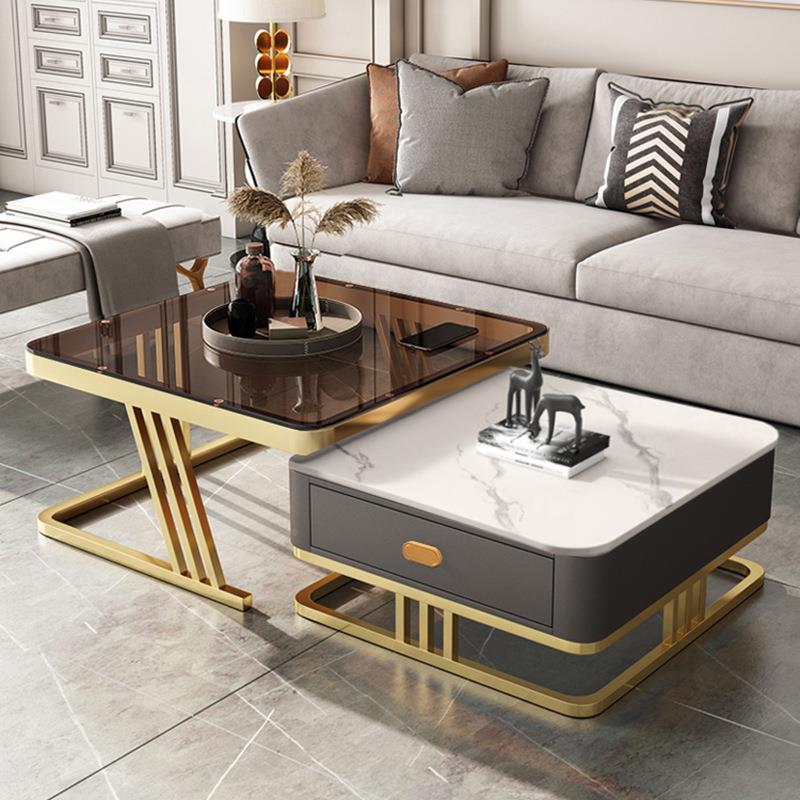 轻奢茶小几茶客厅家用玻璃板FSMP-70+网红桌子现代简约户型新款方