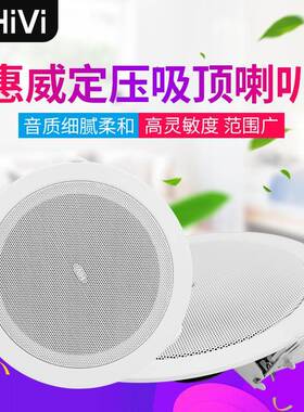 惠威TD206定压吸顶喇顶叭功播放套装广音响入式天嵌无品牌/花板吊