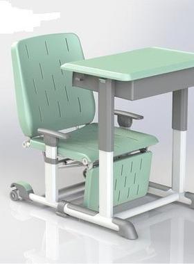 午睡床12756折叠学椅手摇可升降可躺儿童学学习桌椅小生中生休午