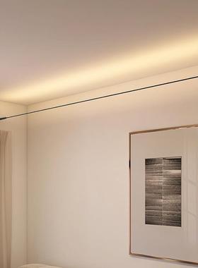 厂家直线供简网红天30629际线钢带灯led灯现代性客厅卧室约创意展