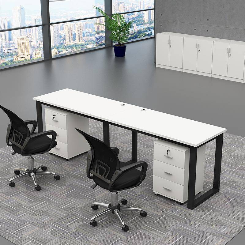 职员卡座办MIR公工桌屏员工卡位四4人位简约现代桌椅组6合电脑位