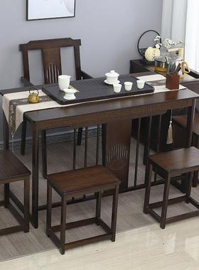 茶椅主人椅茶室泡桌椅凳子实椅木新XEM圈中茶式太师围椅休闲靠背