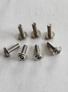 厂家直30574现货PM镀镍头带介十W字圆螺丝圆头供机牙十字机丝螺钉