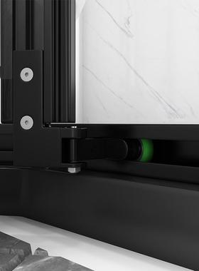 网红门窄边钻石型淋玻浴房单移干卫湿分离浴室生间隔断洗01201澡