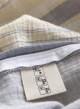 日202501PI式简洗a类全棉皱件皱纱色织水四约件套亲肤裸睡纯棉三