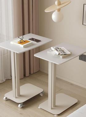 奶油风约头柜小型卧床家用简现代轻58011奢替代室品铁艺移动置物