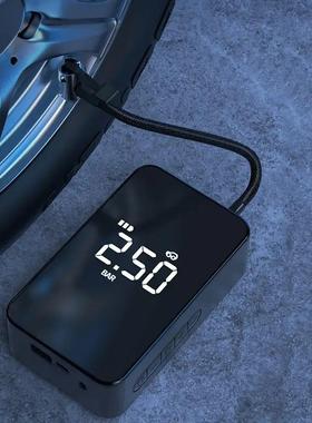 新款全携触屏便式迷你气车载充泵自行电动轮70031胎泵手持无线充气电数