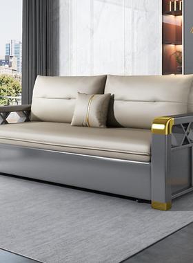 实木沙发床两用可ZG-66780折叠拉多功小推户型客储厅2025能新款科