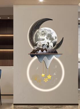 轻奢意玄关17859装饰画饰墙壁装饰中式发光氛围装感立体创亚挂克