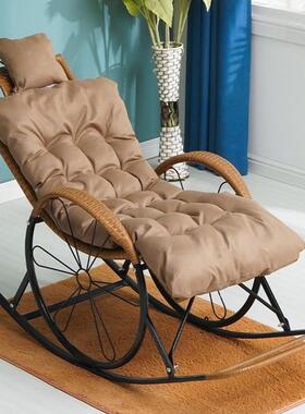 家用阳台摇椅懒人休摇可摇沙发躺可坐可睡仿72355竹藤编织闲逍遥