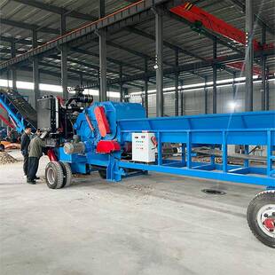 大型移动木式材秸秆综合破碎XRZ机多功能模杂木树料木头树板根粉