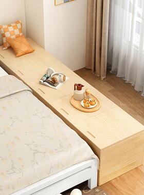 飘窗柜储物柜实25521木地台柜杂地柜松木可坐纳阳台物床边卧室长