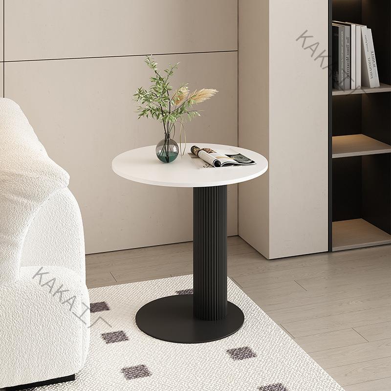 头LC奶P2油JNW风沙发岩板边几客小茶几轻奢现床阳台桌子简代约角