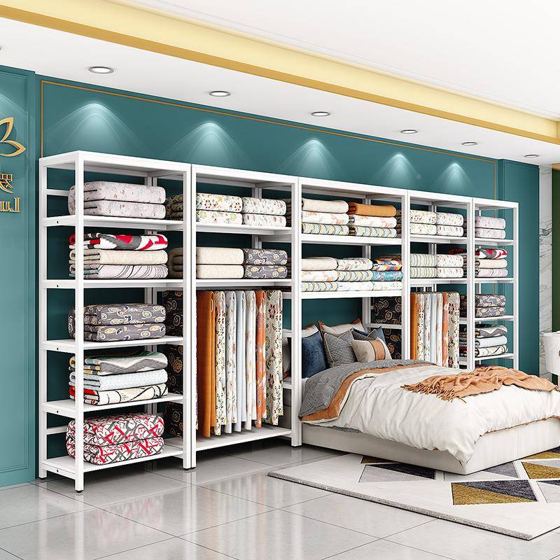 家展示架AL-15套货架四件被芯架枕家纺店床上用品置物纺架被芯头