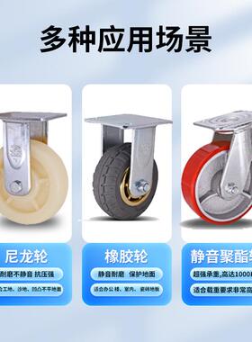 厂家直供折叠重方型管静音平车高载加厚钢管手推车重拉货小94251