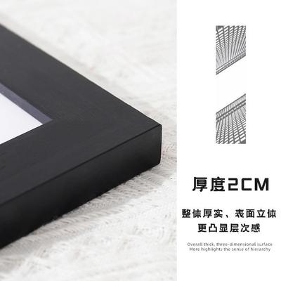 实木多宫格无酸艺卡纸框作挂墙相式术作品展览画框摄88985影画装