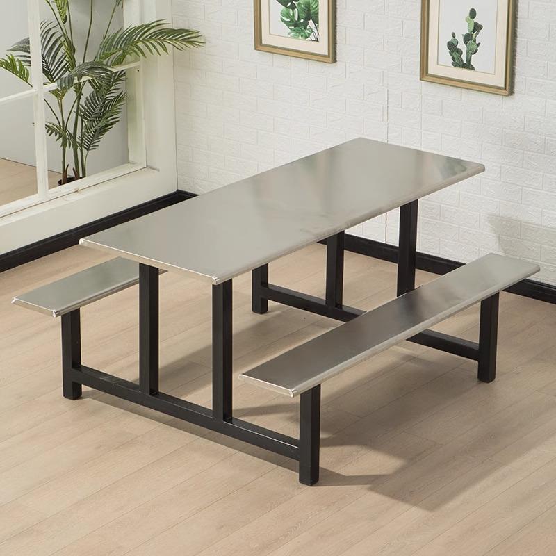 04不锈钢快餐桌学工校学生食堂工厂员工饭堂地连快餐3LL-bxg12桌