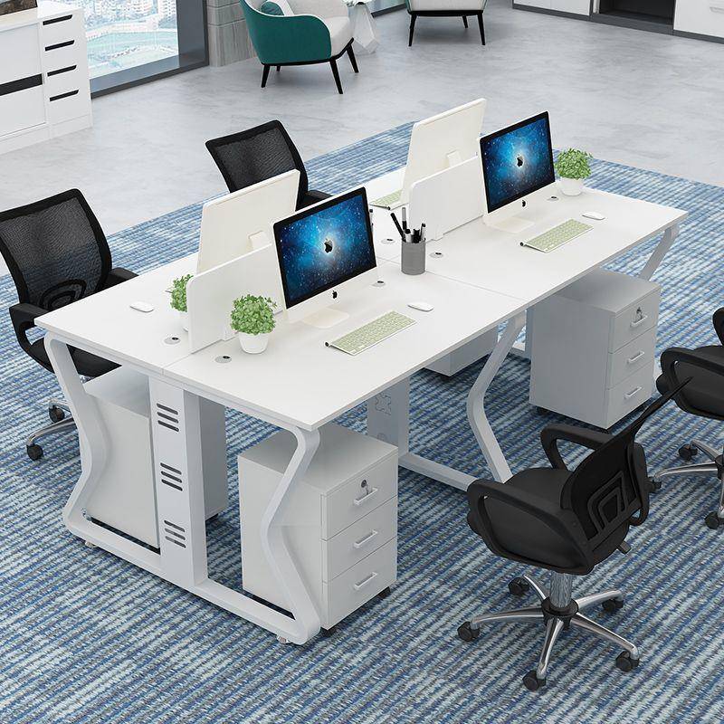 员办公桌椅ABT组合一整人套双四人位屏风隔断公电脑桌办职室工位