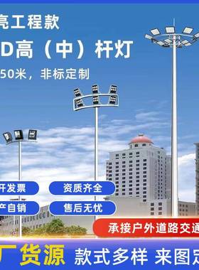 球场降高杆灯专户外道路照明可49378升杆广场灯足球场篮球场操场