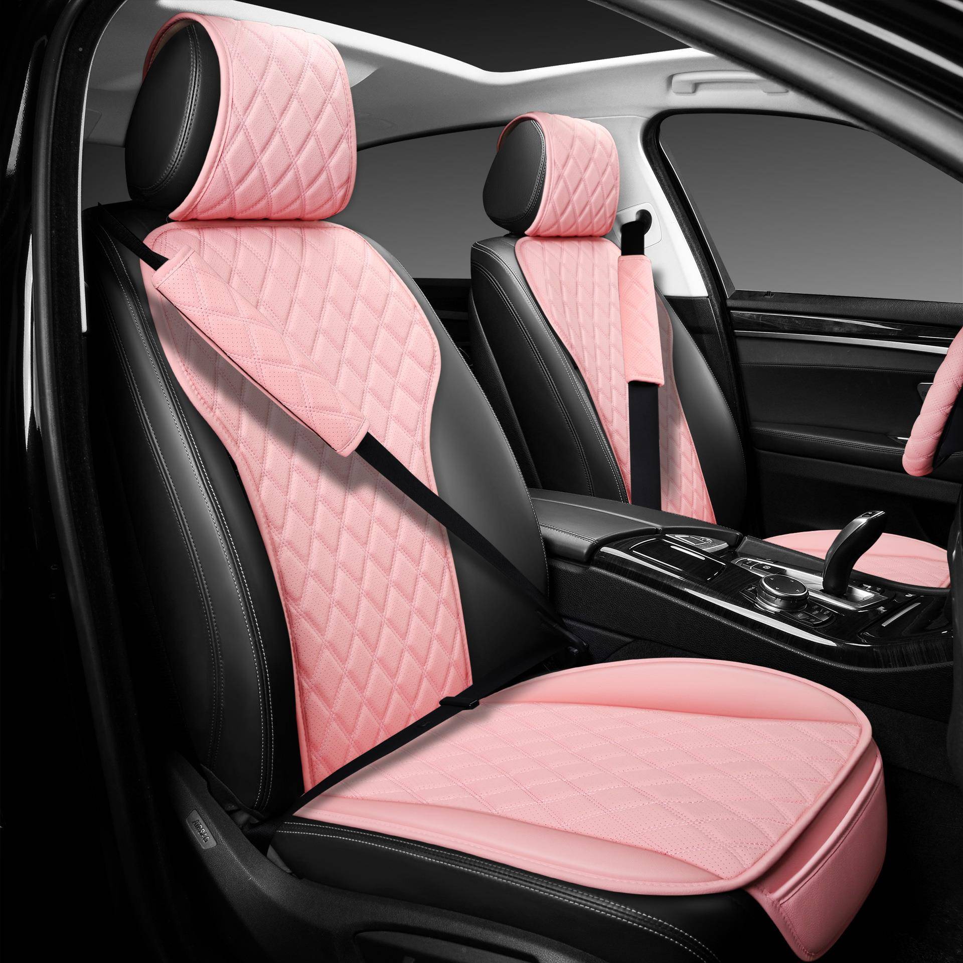 车方向盘套四季通气用坐垫防滑车LFO内装饰品透手把套汽安带全护