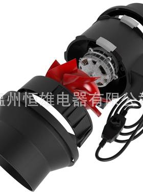 英寸带变速控制器温室植物44330种植直风列风管风扇气花8卉培育管