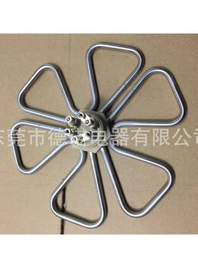 洗碗不锈机钢电热D4N0法兰加热管铜DN-Y-015材料管，发热管