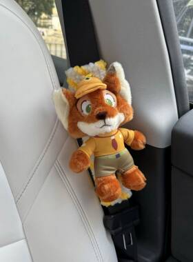 疯动物城童趣朱迪尼克汽车全安带护肩套车载狂保险带把车91930套