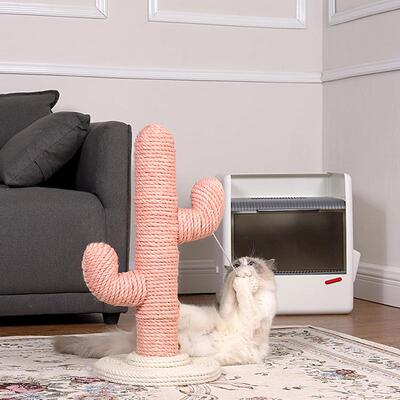 仙人掌猫爬天架猫爬柱通抓55689柱麻剑猫板大型实木猫跳台