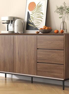 现代简餐约边柜胡桃实36066置木茶水柜酒柜厨房客厅物柜储色物柜