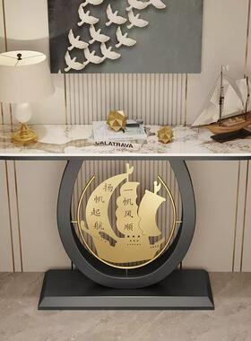 岩轻板玄廊关桌端代景台意式ONC靠墙入户柜简约现奢客厅供桌走玄