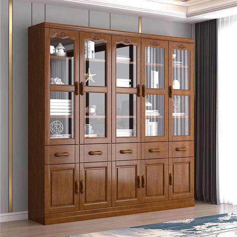 木书柜新式多功能实带玻璃爆门落地储物柜中高档书柜书橱书架组合,住宅家具,书架,淘宝优惠券,粉丝福利购,淘宝优惠卷