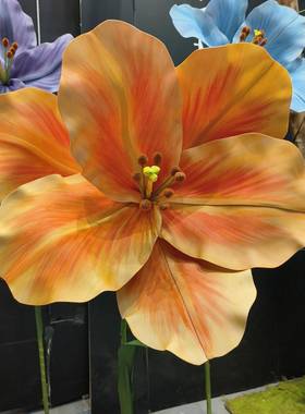 巨型郁12648金香大超件大摆型花塑大网红客厅服雕装店庭院简约落